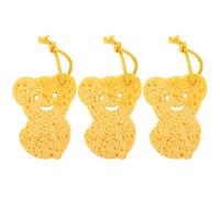 CLISPEED 3pcs Bath Sponge for Soft Wood Pulp Cellulose with Assorted Style Create Rich Bubbles Suitable for Wash and Bathing