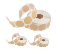 CLISPEED 3pcs Brown Kraft Circle Stickers Self Adhesive Archery Target Repair Labels Writable Removable Practice Target Patch Stickers for Marking and Organizing