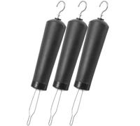 CLISPEED 3pcs Button Hook Helper for Clothing with Stainless Steel and Material, Easy to Use on Small, Medium, and Large Buttons, Dressing Aid for People with Arthritis and Daily