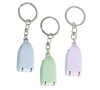 CLISPEED 3pcs Cartoon Nail Clippers with Key Ring Portable Manicure Tool for Women and Men Safe Precise Nail for Fingernails and Toenails Easy Travel Storage