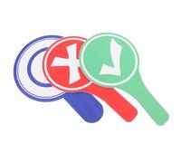 CLISPEED 3pcs Classroom Voting Paddles Sturdy Foam Board Yes No Signs for Student Judging Teaching Activities Events