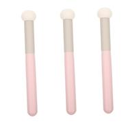 CLISPEED 3Pcs Concealer Applicator Sponge with Handle for Blending Foundation and Makeup Portable White Latex Sponges for Dry and Wet Use Suitable for Professional and Home Beauty
