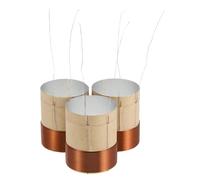CLISPEED 3pcs Copper Voice Coil Wire for Woofer Speaker Repair with 3.5ω Resistance and 25.5mm Diameter Brown Pure Copper Wire Replacement for Accurate Bass Sound