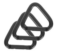 CLISPEED 3Pcs Heavy Duty Aluminum Alloy Climbing Carabiner Clips Triangle Buckle for Outdoor Use Backpack Attachment Secure Connection Lightweight and Durable