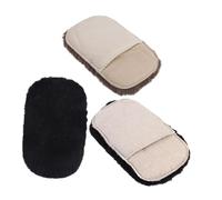 CLISPEED 3pcs Leather Shoe Polish Gloves Large Thick Soft Cloth Multipurpose Polishing Mitts for Shoes Jackets Bags Gentle Scratch Care and Sturdy Surface Stain Removal Random Color