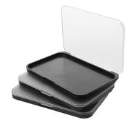 CLISPEED 3pcs Magnetic Makeup Palette Empty Box Diy Storage for Blush Powder Eyeshadow Palette Organizer Magnetic Tray for Makeup