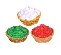 CLISPEED 3pcs Miniature Food Prop Dollhouse Kitchen Realistic Pretend Food Decorations for Photography and Doll Play