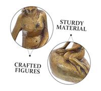 CLISPEED 3pcs Miniature Resin Mermaid Sculptures for Micro Landscape Artistic Ocean Decor for Desktop Living Bedside Table Cute Garden Accessories Gift Set