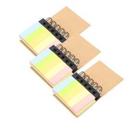CLISPEED 3Pcs Multi-function Portable Coil Notepads Lightweight Writing Pads for Office School Home Use Compact Design for Note Taking Journaling and Planning