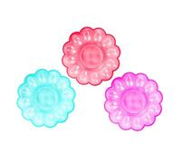 CLISPEED 3pcs Multi-grids Egg Plate Egg Box Organizer for Fridge Storage Creative Delicate Holder Random Color
