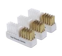 CLISPEED 3pcs Nail Treatment Tool Nail Drill Bit Cleaning Brush Easy to Use for Artists