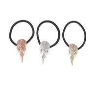 CLISPEED 3pcs Nordic Viking Crow Skull Hair Ties for Women and Strong Elastic Ponytail Holders with Intricate Skull Motif Punk Gothic Style Hair Bands for Outdoor Activities and Everyday