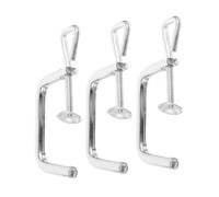 CLISPEED 3pcs Pasta Maker Fixing Clips for Thick Tabletops Replacement Crank Handle Holders Compatible with Pasta Machines and Meat Grinders Secure Stability Kitchen Accessories