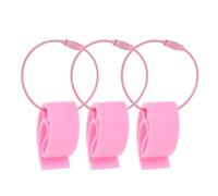 CLISPEED 3pcs Portable Flying Disc Clips with Ergonomic Grip and Weather Resistant Pe Material, Small Sport Disc Buckles for Outdoor Activities and Team Competitions, Suitable for Players