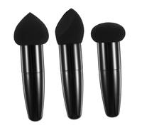 CLISPEED 3Pcs Portable Makeup Sponge Pens with Easy Grip Handles for Foundation Concealer Blush Highlighter Beauty Accessories for Women