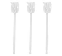 CLISPEED 3pcs Resin Mixer Paddles for Drill, White Epoxy Stirring Tools, Reusable Paint Mixer Attachments for Resin Casting, Silicone Molds, and Cement Projects