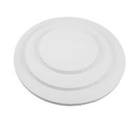 CLISPEED 3pcs Round Cotton Canvas Stretcher Frames for Painting Fine Textured Blank Stretched Boards Suitable for Professional Oil Painting and Mixed Media Artworks