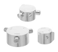 CLISPEED 3pcs Shower Diverter Knobs Replacement Set with User-Friendly Design and Three-Way Flow Control, Plastic Mixing Valve Handles for Bathroom and Shower Use, Compatible with 22#, 26#,
