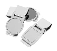 CLISPEED 3pcs Stainless Steel Money Clip Lightweight Compact Cash Clips for Easy Storage for Checks Credit Cards and Small Items Creative Design for Any Occasion