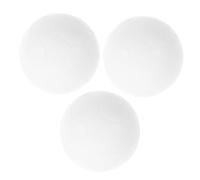 CLISPEED 3pcs Table Soccer Balls Replacement White Foosball Table Balls for Desktop Football Games Stable PP Material Wear Resistant for Home and Use