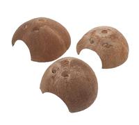 CLISPEED 3pcs Terrarium Decor Wear-resistant Reptile Cave Delicate Reptile Hideout for Terrarium Shelter Use as Turtle Tank Accessories and Crested Gecko Hide