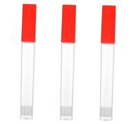 CLISPEED 3pcs Transparent Plastic Thermometer Storage Tubes Storage Barrel Reusable Protective Cases for Mouth Thermometers and Tools Practical and Stylish Organization for Home and Clinic
