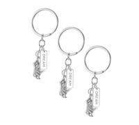 CLISPEED 3pcs Vintage Retro Key Ring Pendant with Dream and Fortune Symbols Lightweight and Wear Resistant Bag Charms for Handbags Wallets Backpacks Creative Travel and Daily Accessories