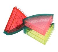 CLISPEED 3pcs Watermelon Shaped Interactive Dog Chew for Summer Days, Tpr Material, Easy to Clean, Relieves Boredom, Teething for Puppies