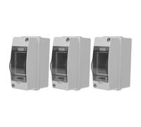 CLISPEED 3pcs Way Outdoor Electric Protection Box with Waterproof Abs and PC Material, Strong Structure, Multicircuit Distribution Design, for Residential and Outdoor Use
