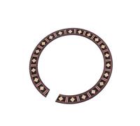 CLISPEED 3pcs Wooden Sound Hole Rosette Accessories for Acoustic Guitars Black Guitar Parts Durable Unique Decorative Components