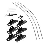 CLISPEED 3sets Furniture Wall Anchor Kit Heavy Duty Shelves Brackets Safety Straps Proofing Straps for Falling Prevention