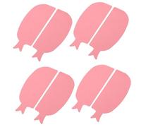 CLISPEED 4 Pairs Candy Colored Fish Shaped Lash Lift Pads Soft Silicone Eyelash Perming Guards Comfortable Eyelid Protection for Beginners Portable Eye Lash Accessories