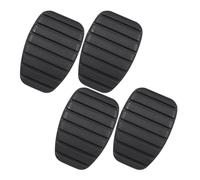 CLISPEED 4 Pcs Black Rubber Clutch Brake Pedal Pads Providing Grip and Vibration Absorption for Manual Cars, Sturdy Pedal Covers Repair Suitable for Automotive Interior Accessories