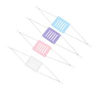 CLISPEED 4 Pcs Plastic Hamster Jumping Board with Scratch Resistance and Rest Platform for Mouse and Hamster Pet Playing and Rest in Cage
