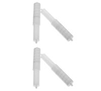 CLISPEED 4 Pcs Retractable Tissue Box Shaft Plastic Toilet Paper Roller White Spring Retractable Insert for Hotel Bathroom Restaurants Families