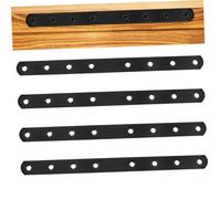 CLISPEED 4 Pcs Thickened Stainless Steel Flat Brace Plates Heavy Duty Metal Mending Brackets with Pre Drilled for Wood Furniture Repair and Support Versatile Home and Workshop Use