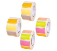CLISPEED 4 Rolls Sorting Tag Stickers Label Stickers 500pcs A Roll Coated Paper Material Strong Adhesion for Office and Family Reunion