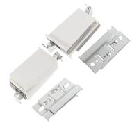 CLISPEED 4 Sets Abs Cabinet Hanging Brackets Corner Brace Suspension Fittings for Kitchen Cupboards Cabinet Hangers Easy Installation Height