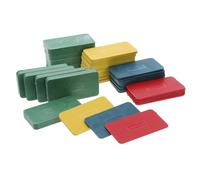 CLISPEED 40 Pcs Plastic Window Shims and Glazing Frame Spacers for Door and Window Leveling Weather-resistant Structural Support Blocks for Aluminum Frame Installation and Renovation