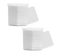 CLISPEED 400pcs Cleaning Pads for Nail Polish Remover in White Cotton Pads for Lash Cleaner for Makeup Removal and Nail Art Supplies