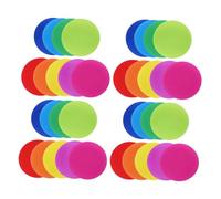 CLISPEED 40pcs Circle Carpet Floor Dots Markers for Classroom Sitting Floor Circles for Preschool Kindergarten Elementary Teacher Supplies Secure Non Damaging Attachment for Activity and