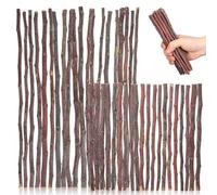 CLISPEED 40pcs Coffee Colour Synthetic Material Branch Sticks for Crafting, DIY Decor and Decoration, Simple Structure Design Suitable for Sign Making and Tags