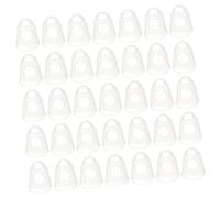 CLISPEED 40pcs Guitar Fingertip Protectors Gel Finger Guards for Cut-resistant Protection Finger Sleeves for Ukulele Electric Acoustic Guitars
