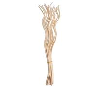 CLISPEED 40pcs Rattan Aroma Diffuser Sticks Natural Wavy Replacement Refills for Home Office Kitchen for Essential Oil Scent Diffusers