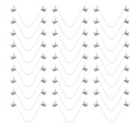 CLISPEED 40pcs V-shaped Spring Snap Clips for Kayak Paddle and Umbrella Pole, 7mm Hollow Tube Locking Pin, Tent Pole Spring Clamps, Camping Paddle Holder Accessories