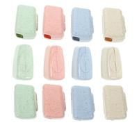 CLISPEED 40pcs Wheat Straw Toothbrush Head Covers Protect Toothbrush Heads Dust Caps Easy to Use Tooth Brush Coverings for Camping and Hiking Travel