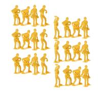 CLISPEED 45pcs Engineering Worker Figurine Play Set with Detailed Plastic Man Models Construction Kit for DIY and Creative Fun