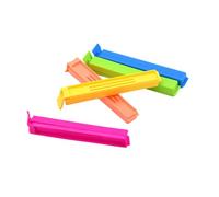 CLISPEED 48pcs Plastic Food Seal Clips Colorful Food Sealing Clamps for Kitchen Snack Bags Fresh Keeping Fast and Sealer Clips Suitable for Freezer Use Random Color