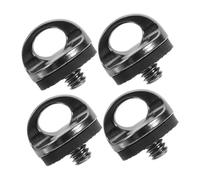 CLISPEED 4pcs 1/4 Inch Tripod Screw d Ring Camera Fixing Screws for Backpack Camera Clip and Quick Release Plate Compatible Dslr Monopod, Deep Grey, Portable Anti-slip Accessories for Photographers