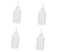 CLISPEED 4pcs 250ml Eyelash Wash Bottles with Elbow Spout, Abs Squeeze Drop Bottles for Grafting Eye Washing and Salt Water Cleaning, Portable Eye Cleaner for Salon and Personal Use